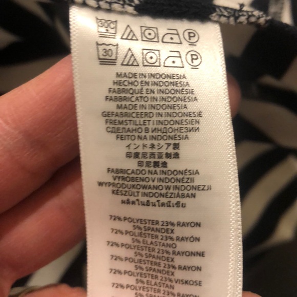 Michael Kors Fit & Flare Sundress in Navy & White - Picture 7 of 8